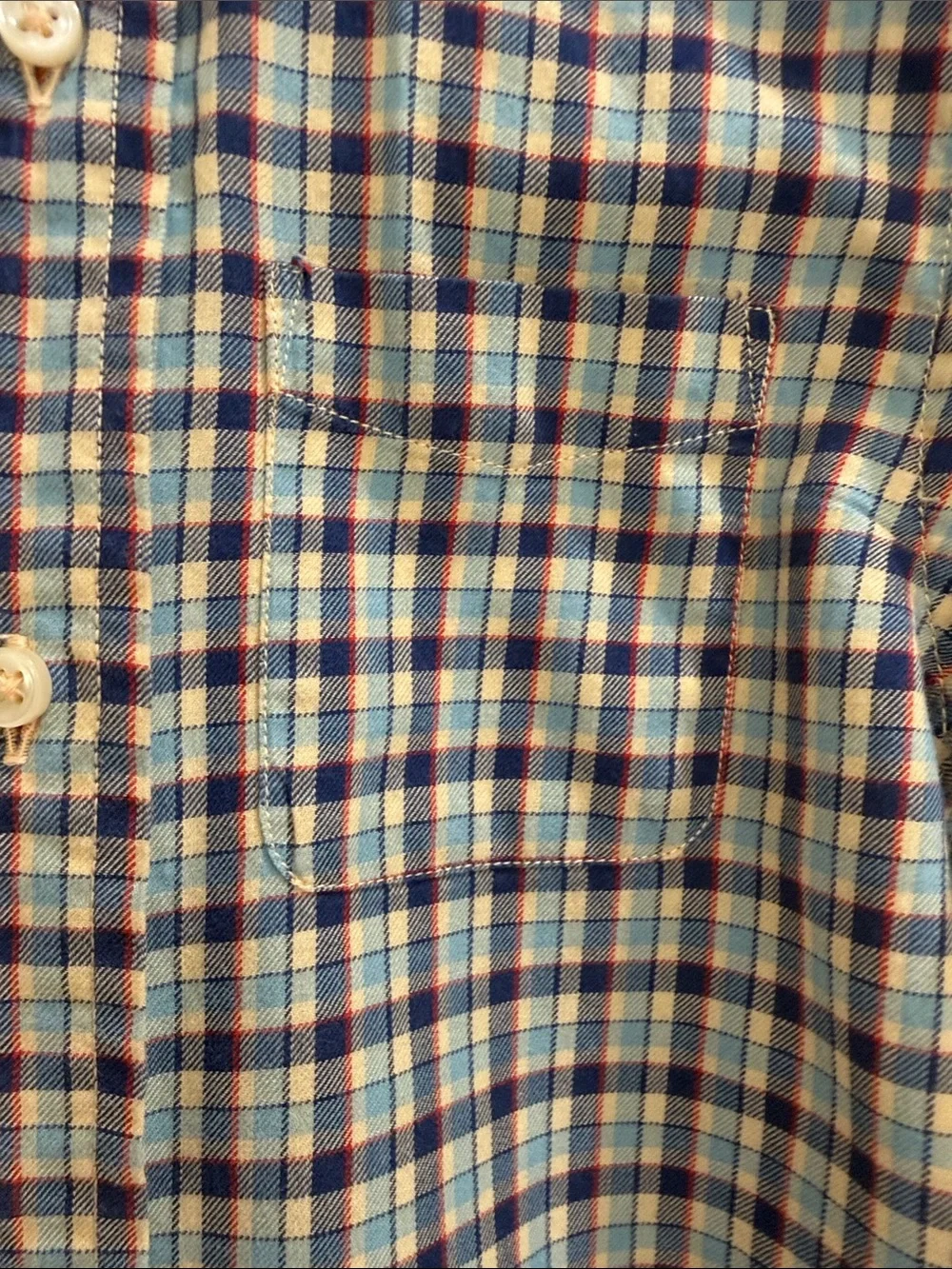 Ralph Lauren Plaid Long Sleeve Button Down Shirt 24M